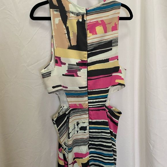 Espaco Fashion stunning full length dress abstract cut outs mesh detail, size M - Picture 10 of 11